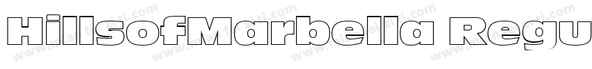 HillsofMarbella Regu字体转换
